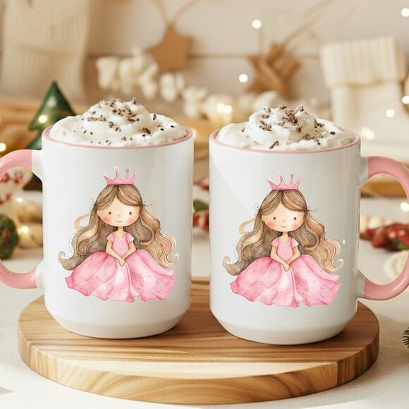 Personalized Gift (optional) Princess Latte Mug - Picture 2 of 2